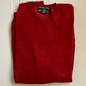 Eddie Bauer Red Pima Cotton Sweater
